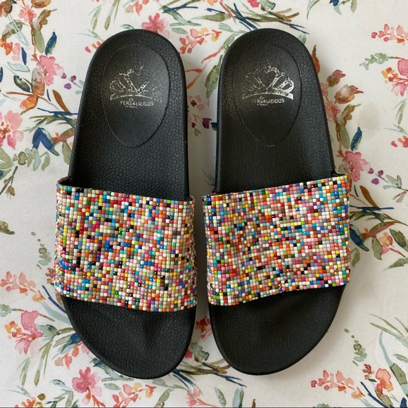 Fergalicious Kandace Slide Sandal Size 7 - Picture 6 of 11